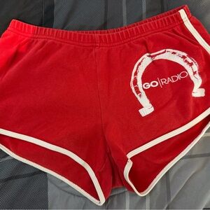 Go radio lucky street Red Athletic Shorts